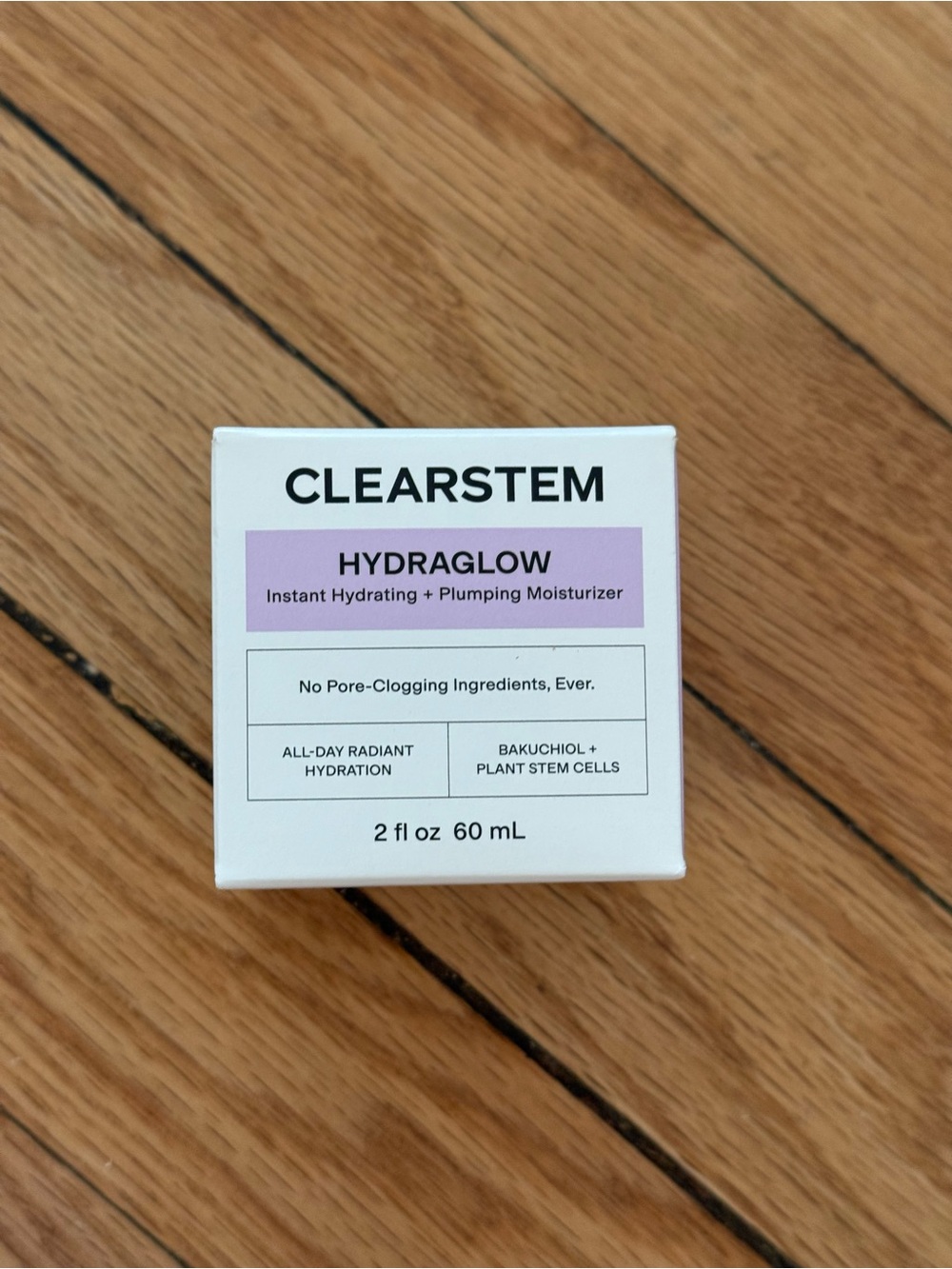CLEARSTEM Hydraglow Instant Hydrating + Plumping Moisturizer — Purple